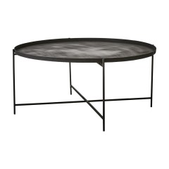 METAL TABLE NICO BLACK     - CAFE, SIDE TABLES
